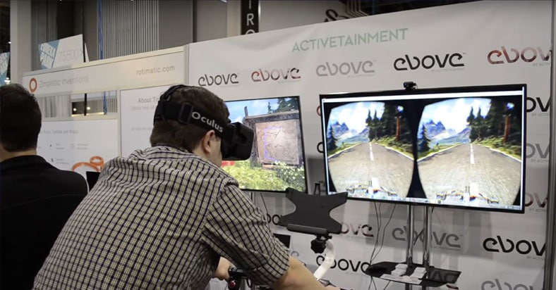 mountain biking with oculus rift