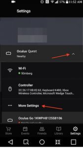 steps to enabling developer mode on the Quest headset