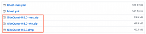 Latest SideQuest releases for Windows, Mac & Linux