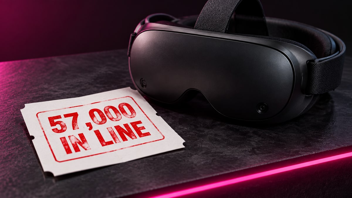 57,000 People Entered a $1,059 VR Lottery During a 79% Shipment Collapse